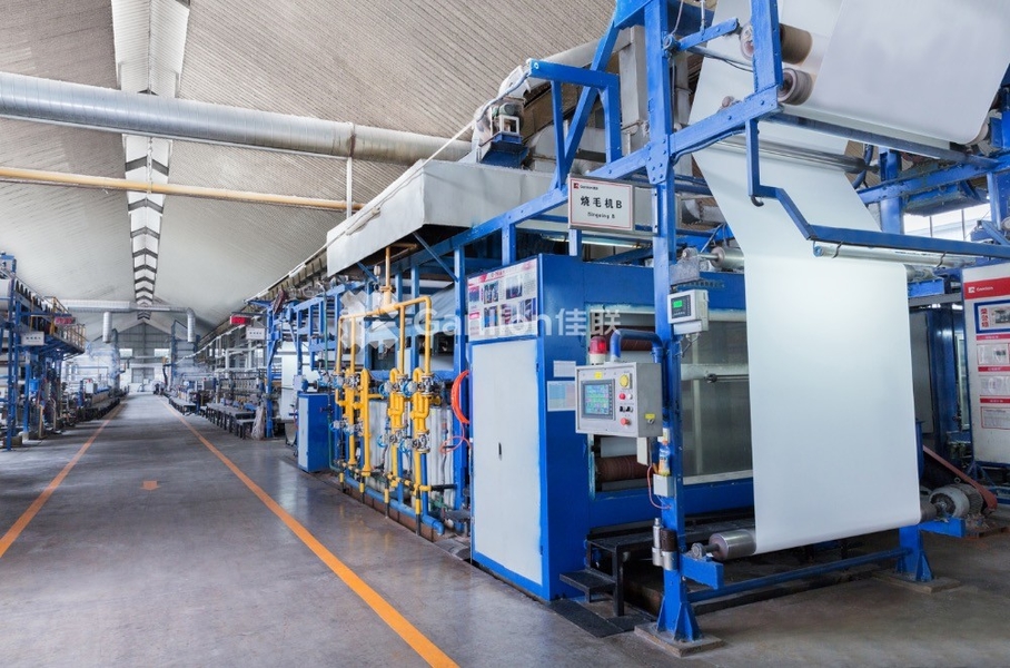 Mianyang Jialian printing and dyeing Co., Ltd. lini produksi pabrikan